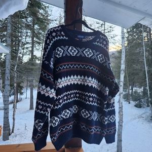 Mens Land End Knit Sweater